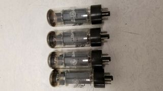 Four Matching Set Vintage Mullard Xf2 El34 6ca7 Amplifier Tube