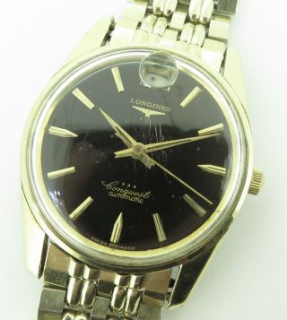 Vintage Longines Conquest Automatic Cal 291 Date at 12 Wrist Watch 9046 NO RES 2