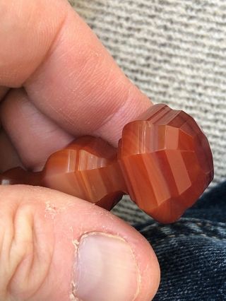 Rare 19thc Continental Carnelian Agate & Silver Wax Seal 6