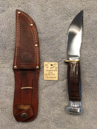 Vintage 1931 Marbles Gladstone Mich.  Woodcraft Sport Knife