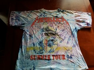 Vintage Metallica 1994 Tour Concert Shirt Xl Fear Of God Tie Dye Concert 90s