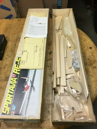 VINTAGE KYOSHO THE SPORTAVIA RF - 5 RC MODEL AIRPLANE KIT 4