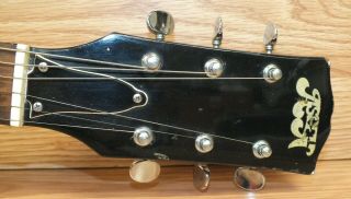 Vintage Aspen Brown & Black 6 String Electric Guitar Only READ 3