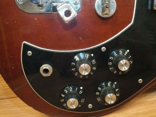 Vintage Aspen Brown & Black 6 String Electric Guitar Only READ 5