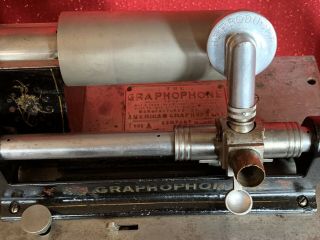 Antique COLUMBIA TYPE A GRAPHOPHONE PHONOGRAPH Cylinder Record Player 5