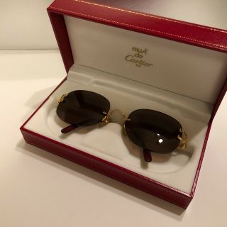 Cartier Serrano Vintage Sunglasses 100 Auth Rare