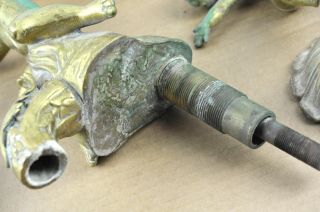 Rare Vintage Brass Phylrich Sherle Wagner Cherubs Lavatory Faucet Fixture Set 5