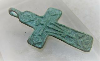 Ancient Religious Cross Pendant Wearable Crucifix Amulet