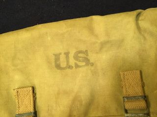 1943 dated MUSETTE BAG US WWII U.  S.  ARMY USA WW2 FIELD BAG BACKPACK 2