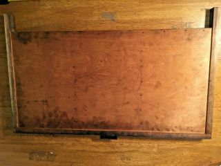 Vintage Wooden Printers Drawer Tray Wall Display Rack Letterpress Hamilton B 7