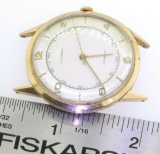 Movado vintage elegant 18K yellow gold automatic men ' s watch 6