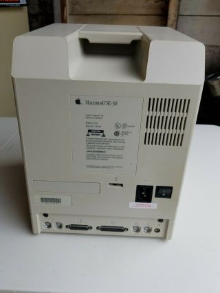 Vintage 1988 Apple Macintosh SE/30 Computer 8