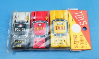 Cute Vintage Japan Tin Toys Set Of 3 Car Factory 60 