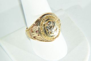 Wwii 10k Yellow And White Gold United States Armed Forces Ring Size 10