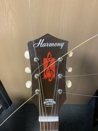 VINTAGE HARMONY SOVEREIGN ACOUSTIC 6 STRING GUITAR 41 