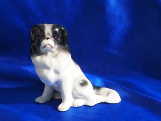 Vintage Erphila Germany Porcelain Japanese Chin Dog Pekingese Peke