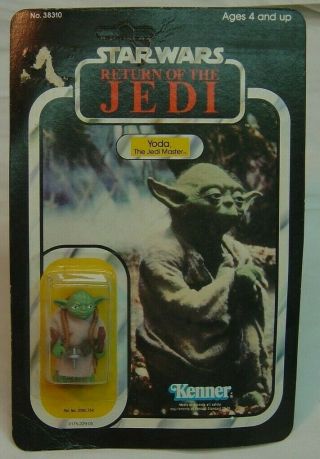 Vintage Kenner 1983 Star Wars Return Of The Jedi Yoda Carded