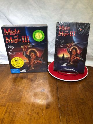 1991 Vtg Might And Magic Iii Isles Of Terra Rpg Ibm/pc New/sealed,  Cluebook