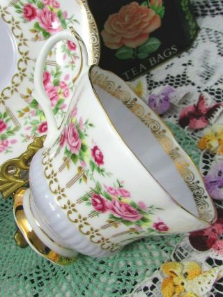 ROYAL ALBERT GREEN PARK SERIES LAVENDER ROSE TEA CUP AND SAUCER 4