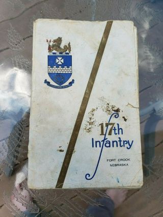 Atq 1930 Military Program Yearbook 17th Infantry Fort Crook Ne Sac Air Force Pb