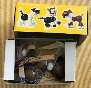 Vintage Pelham Wooden Puppet ' Bengo The Dog ' Boxer Box 5