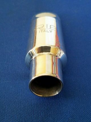 Vintage RIA 4 Handmade Plated Brass Finish Metal Soprano Saxophone Mouthpiece 6