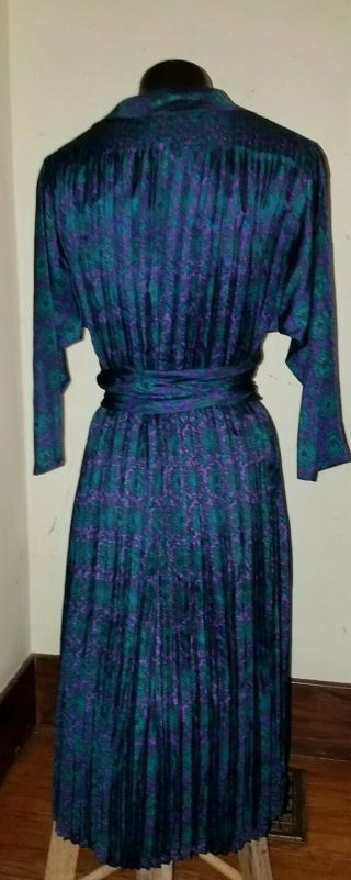 Vintage CLAIRE MCCARDELL Fan Pleated Sash - Wrapped Dress OSFA 4