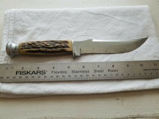 An Old Vintage Case Sheath Knife In A Custom Leather Sheath