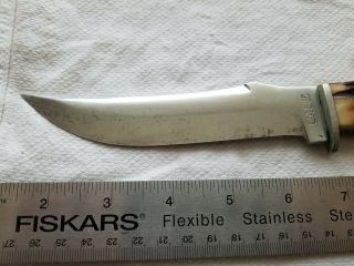 an Old Vintage Case Sheath Knife in a Custom Leather Sheath 6