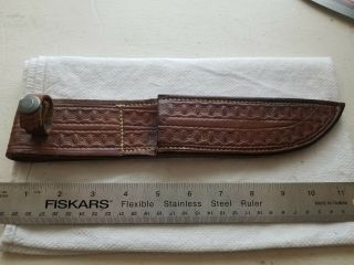 an Old Vintage Case Sheath Knife in a Custom Leather Sheath 7