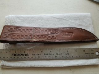 an Old Vintage Case Sheath Knife in a Custom Leather Sheath 8