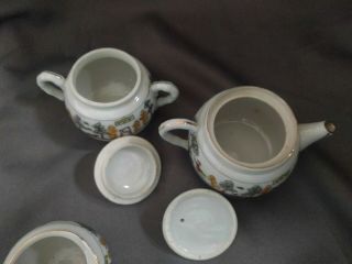 Vintage Toy Childs Goldilocks & Three Bears Porcelain China Tea Set Japan 7