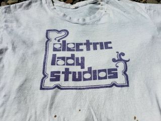 Vintage Shirt Jimi Hendrix Electric Lady Studios 70s 1970s Single Stitch Vtg