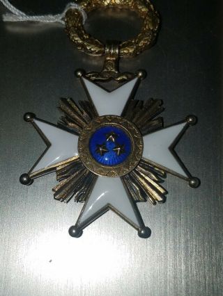 RARE Latvia Medal Order of the Three Stars antique sterling silver enamel 2