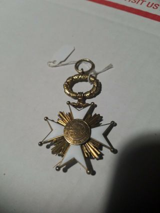 RARE Latvia Medal Order of the Three Stars antique sterling silver enamel 3