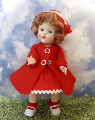 VINTAGE STRUNG 50s MISS ROSEBUD DOLL MADE IN ENGLAND BFF TO GINNY,  MUFFIE DOLLS 2