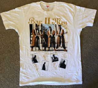 Rare 90’s Vintage Boys Boyz Ii Men World Tour White T - Shirt Size Xl