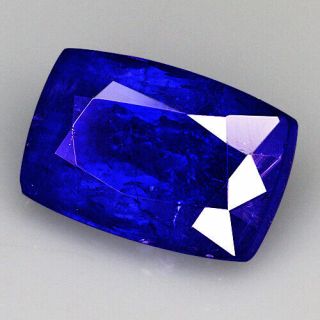 7.  7Ct 100 Natural Unheated AAAAA Violet Blue Tanzanite D ' Block QTEg88 2