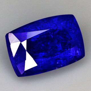 7.  7Ct 100 Natural Unheated AAAAA Violet Blue Tanzanite D ' Block QTEg88 3