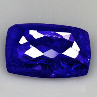 7.  7Ct 100 Natural Unheated AAAAA Violet Blue Tanzanite D ' Block QTEg88 4