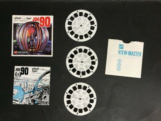 View Master Set Rare Joe 90 Gerry Anderson 3 Reels & Booklet