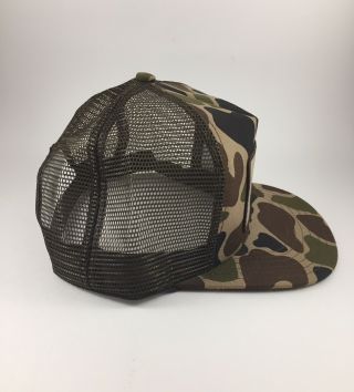 Vintage Irish Setter Sport Boots Camo Trucker Hat Mesh Patch Red Wing 80s USA 4