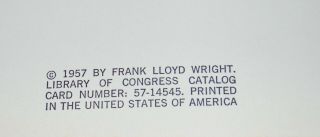 1957 A TESTAMENT By FRANK LLOYD WRIGHT Architecture HORIZON PRESS 5