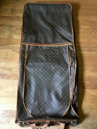 Authentic Louis Vuitton Vintage Lv Monogram Double Suitcase Garment Bag Luggage