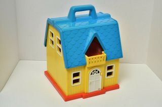 Vintage Illco Sesame Street Carry - Along House with Accessories & Characters 4