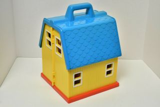 Vintage Illco Sesame Street Carry - Along House with Accessories & Characters 5