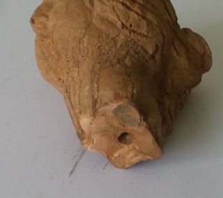 Ancient Roman terracotta female figure Aphrodite head bust 4 inches tall 7