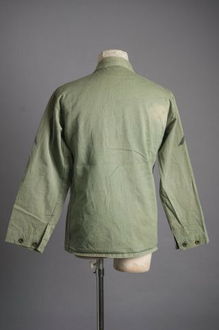VTG 40s WWII usmc HBT US Marines Corps Herringbone Field Jacket Shirt 3