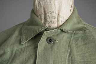 VTG 40s WWII usmc HBT US Marines Corps Herringbone Field Jacket Shirt 4