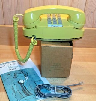 Hello,  Yellow Vintage Princess Phone By Western Electric,  Touchtone,